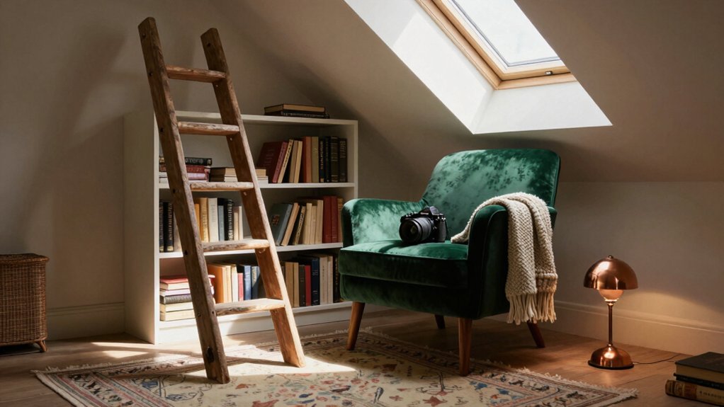 attic cozy reading space