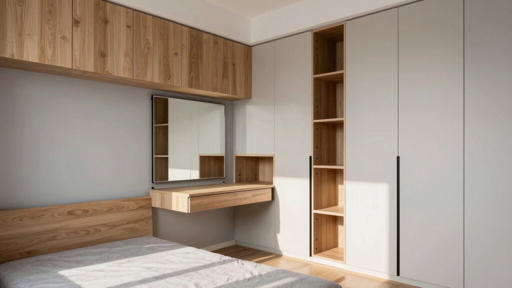 maximize tiny bedroom space