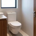 narrow space toilet design