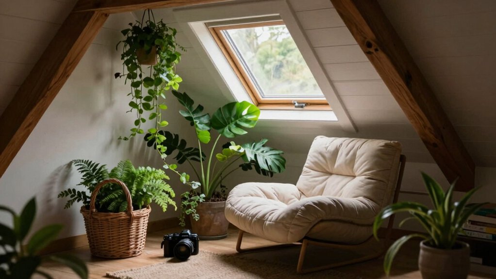 natural calming indoor greenery