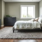calming green and grey
