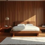 cherry wood bedroom decor