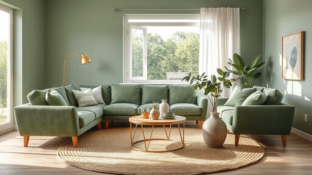 elegant sage green decor