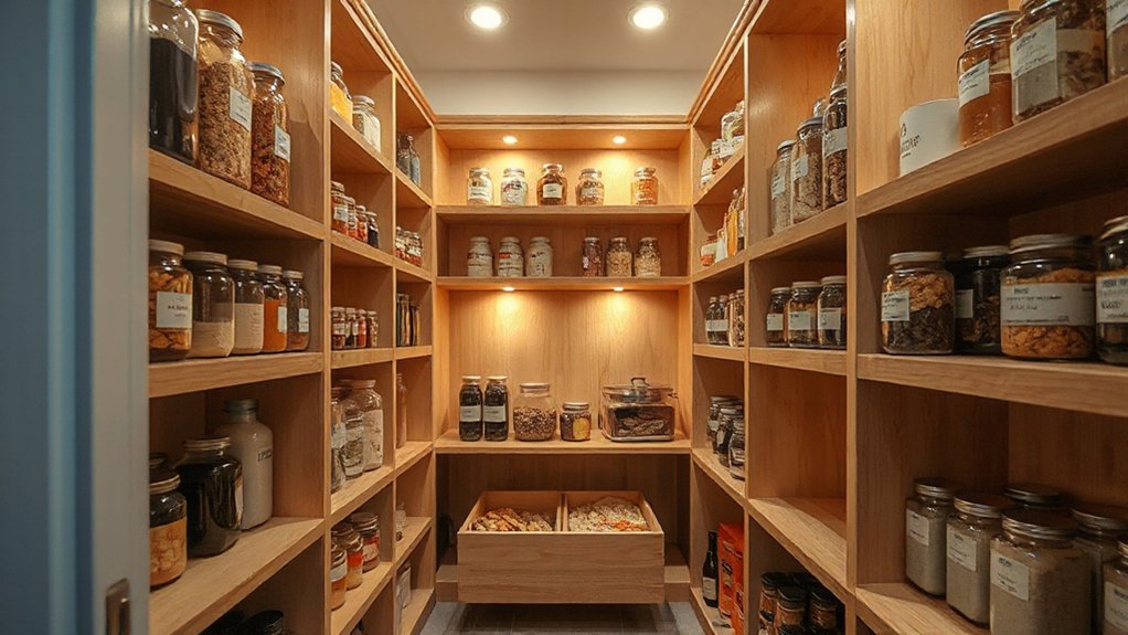 organized efficient pantry design