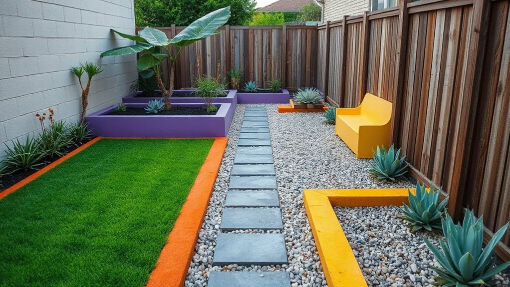 color blocks expand yard width