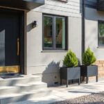 contemporary townhouse exterior upgrades