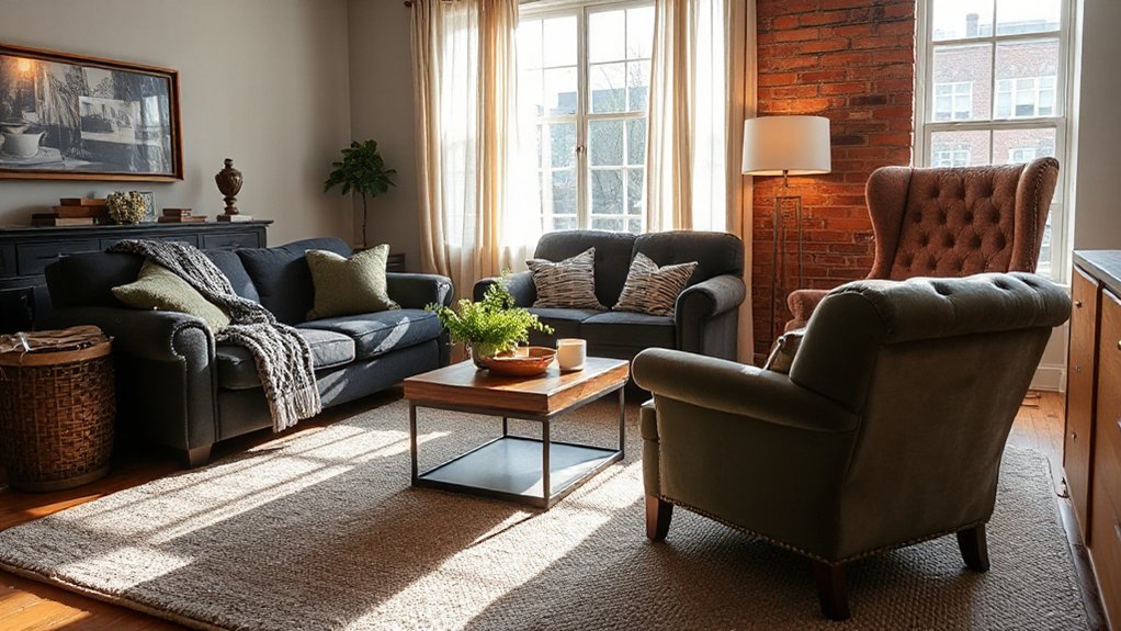 cozy townhouse living space