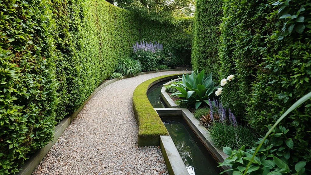 efficient narrow garden designs