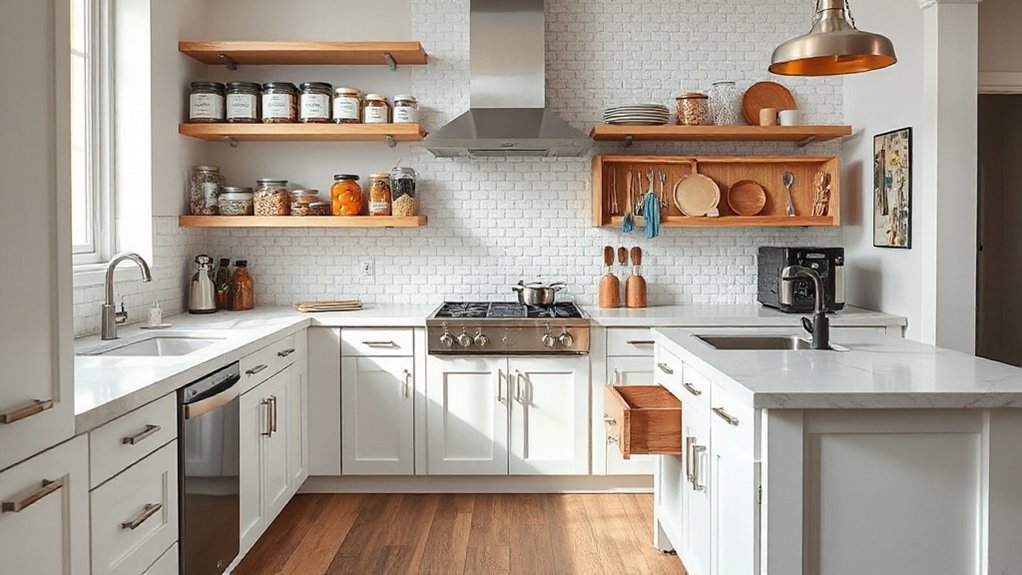 efficient organized kitchen storage