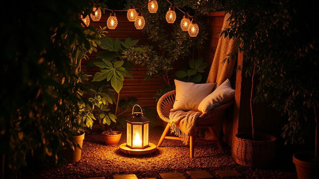layered warm cozy lighting