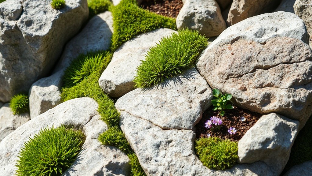 microhabitat rock planting design