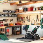 organized garage for families