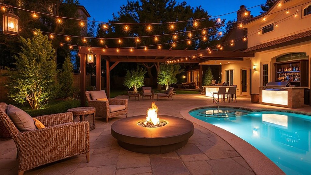 outdoor lighting for entertaining
