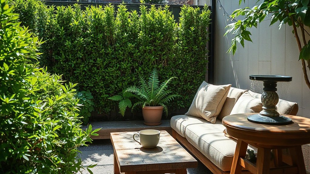 serene private cozy inviting