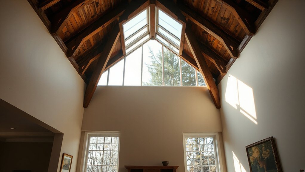 align skylight with outdoor scenery