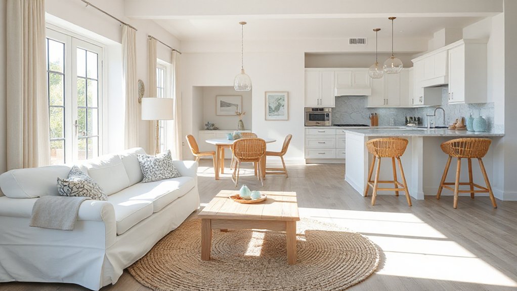 cohesive coastal room design