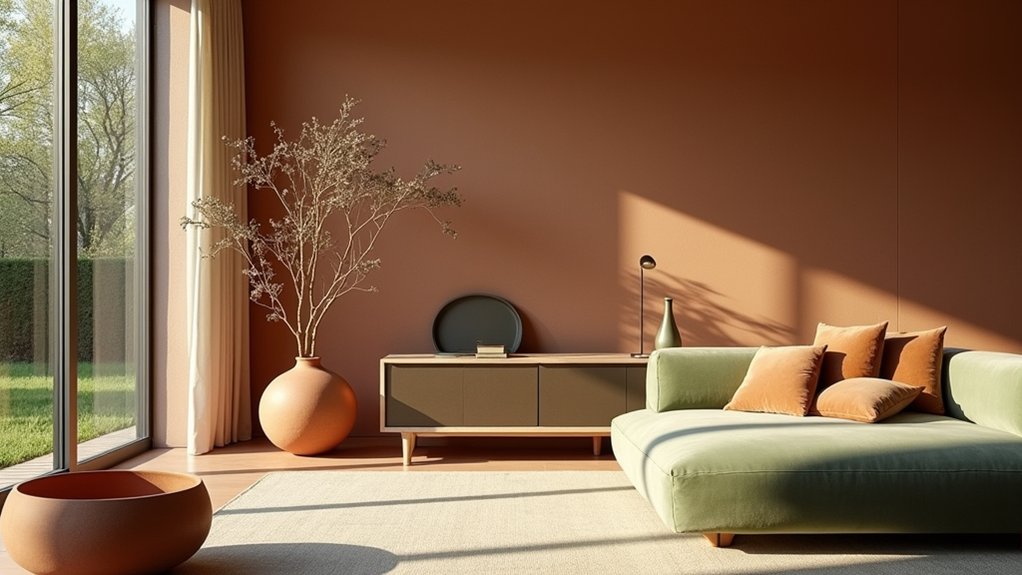 earthy hues promote calmness