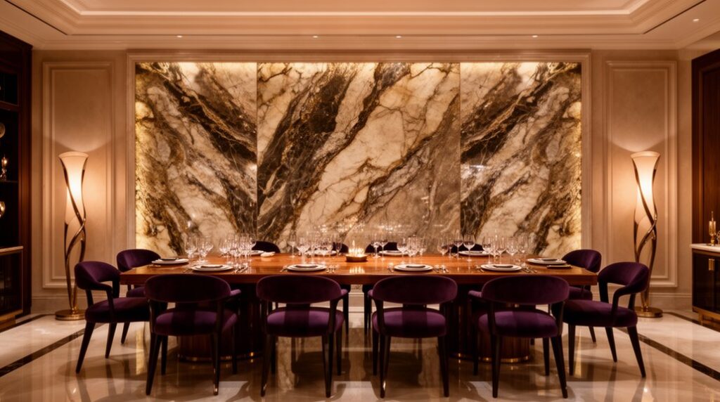elegant stone accent walls