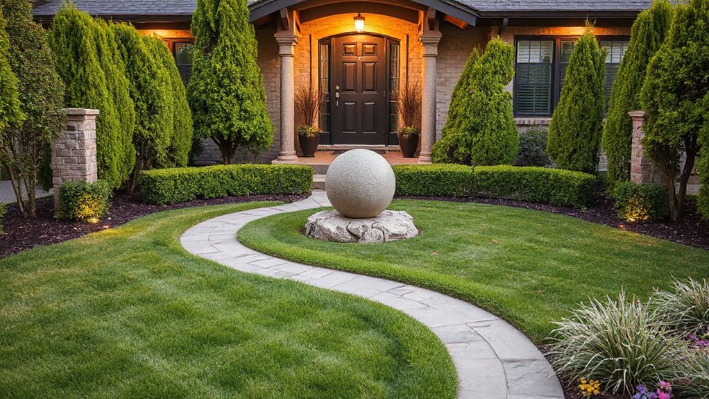 eye catching front yard features