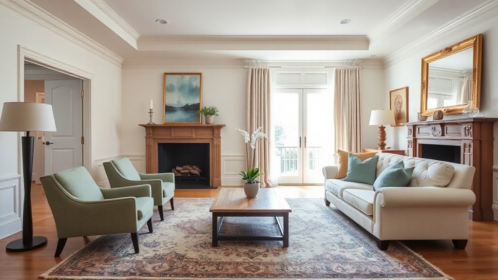 harmonious modern traditional palette