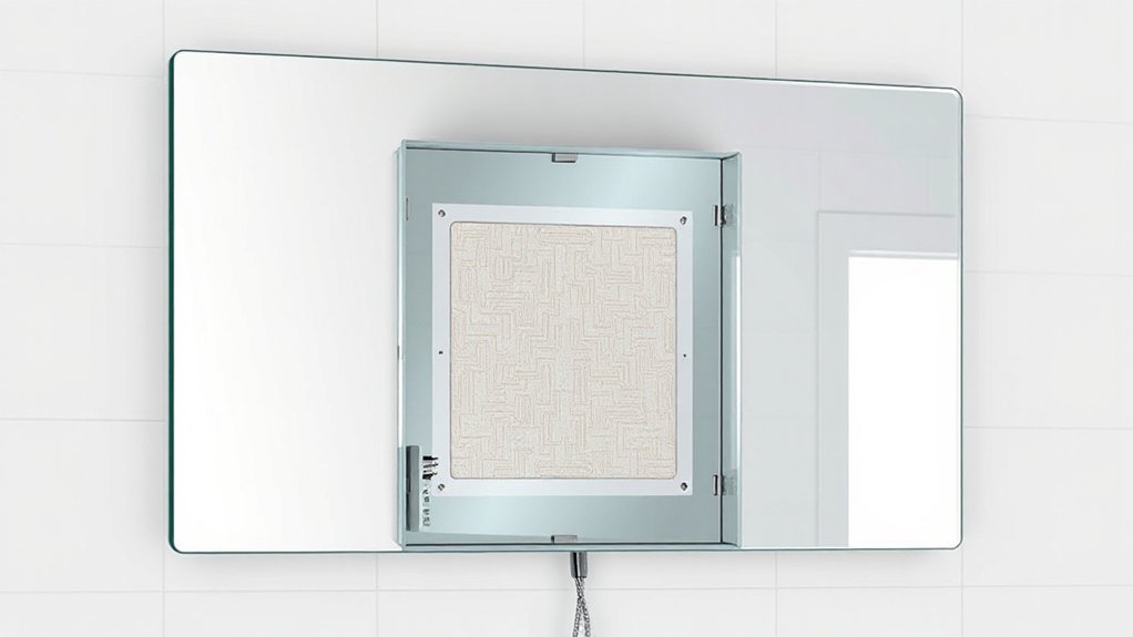 heated toughened mirror assembly