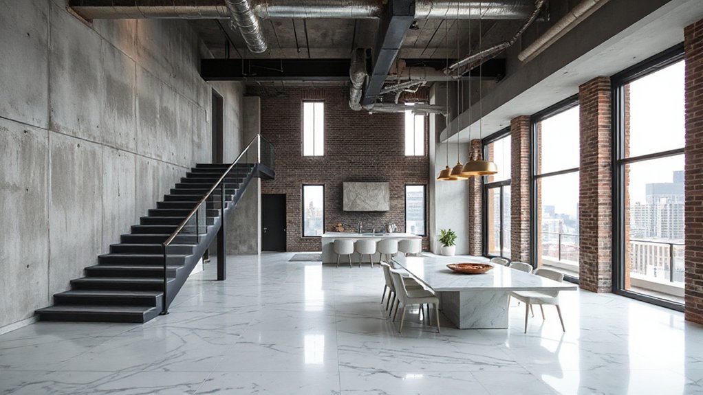 industrial marble inspired elegance