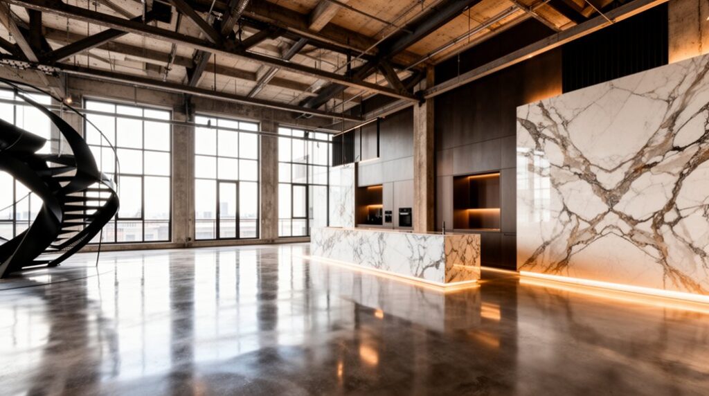 industrial marble luxury