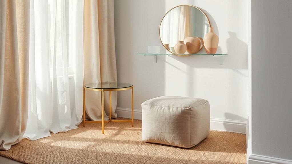 light airy contrasting textures