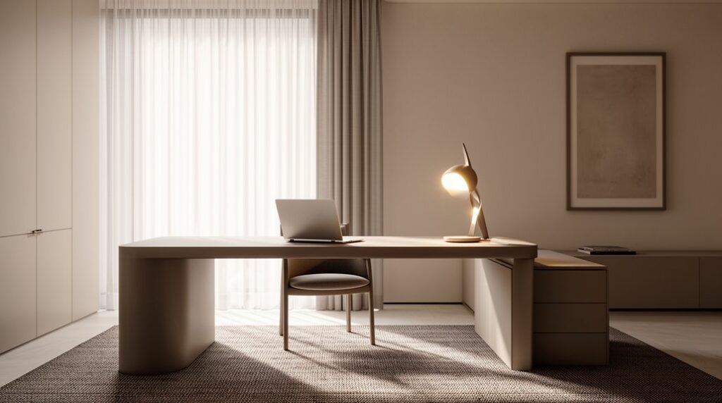 luxury minimalist home office