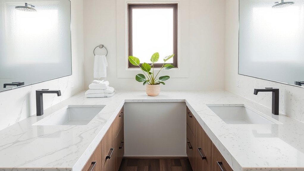 marble for luxury quartz practicality