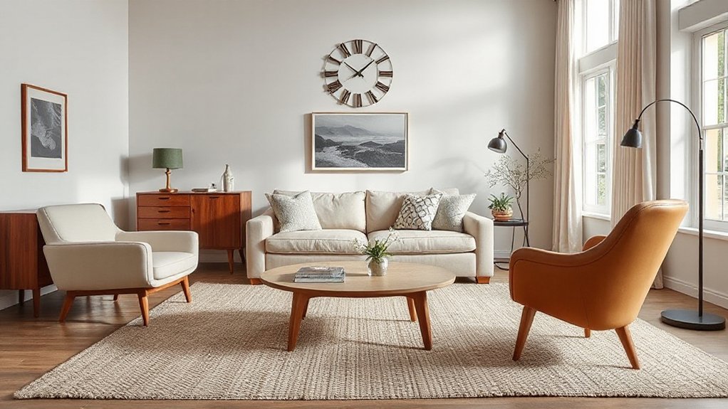 mid century modern silhouettes