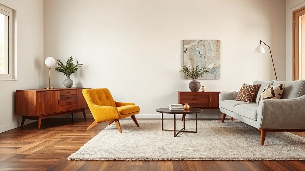 minimalist warm toned accents