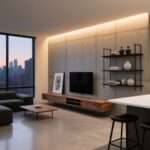 modern minimalist cityscape