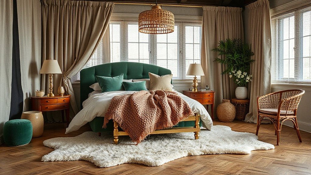 natural textured bedroom ambiance