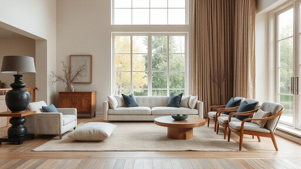 neutral colors with accents