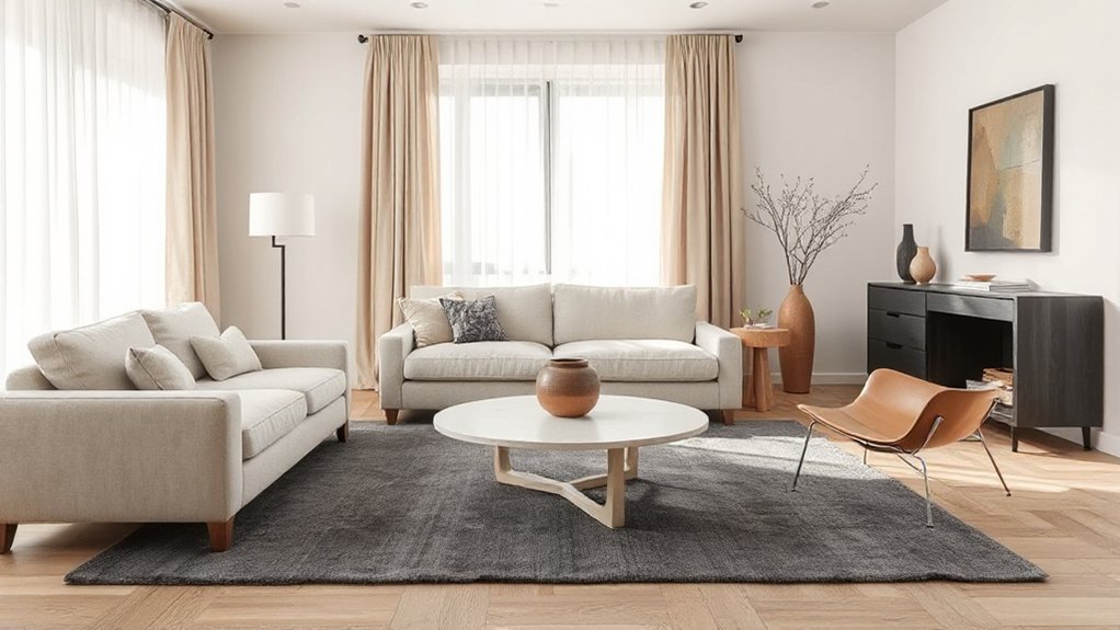 neutral tones create cohesive ambiance