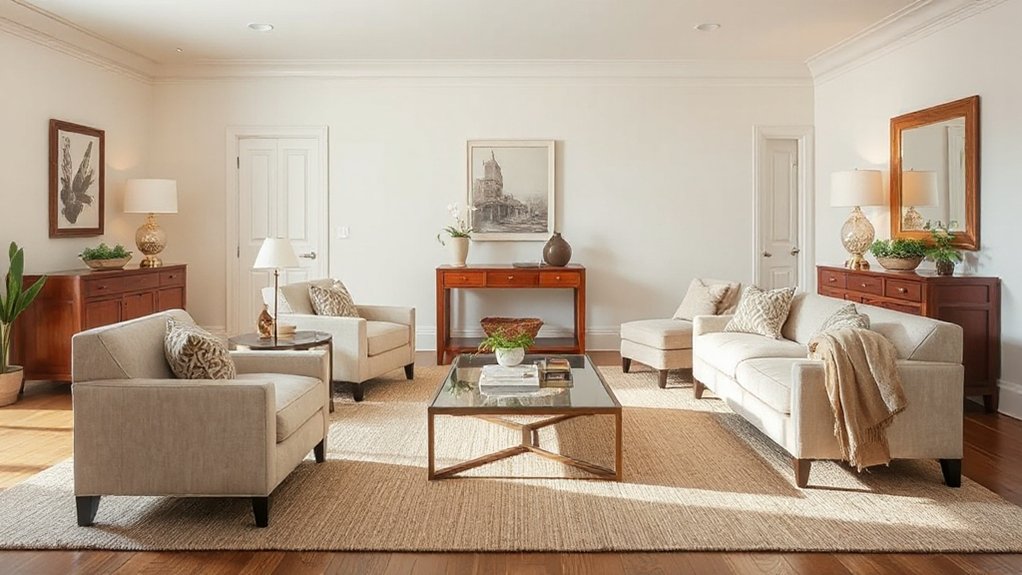 proportional balanced furniture sizing
