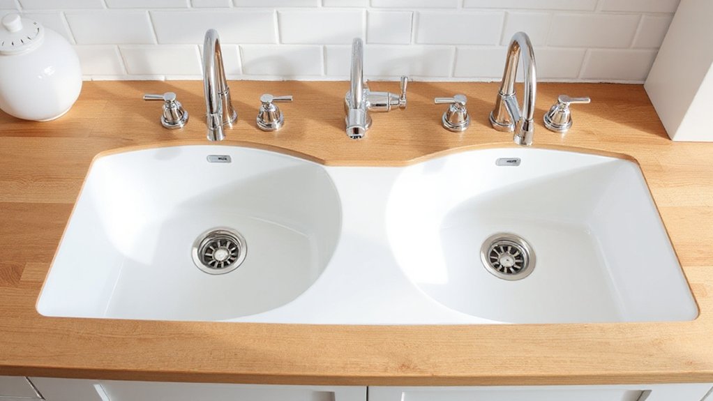 tap placement and overflow positioning