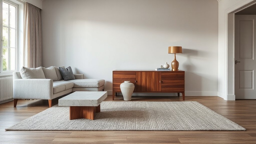textural contrast creates calm