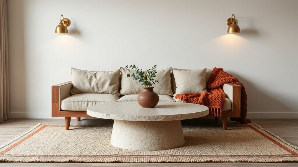 texture contrast warm tones